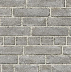 Hot Brewster/ASP 2540-24050 Facade Grey Brick Wallpaper