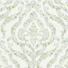 Outlet Brewster/ASP 2901-25404 Featherton Light Green Floral Damask Wallpaper