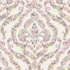 Hot Brewster/ASP 2901-25402 Featherton Pink Floral Damask Wallpaper