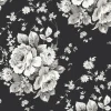 Discount York FH4088 Black/Gray Heritage Rose Wallpaper