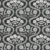 Outlet York FH4022 Black/White Folksy Floral Wallpaper