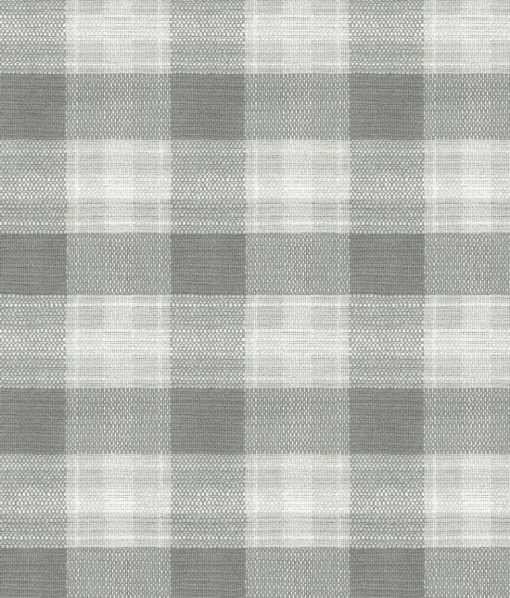 New York FH4081 Gray Woven Buffalo Check Wallpaper