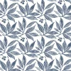 Clearance York FH4062 Navy/White Chokeberry Block Print Wallpaper