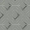 Online Brewster 4020-61409 Filmore Grey Diamond Panes Wallpaper