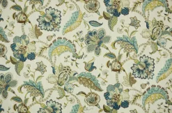 Clearance Stock/PKaufmann_inc/PK Finders Keepers French Blue Jacobean Floral Fabric