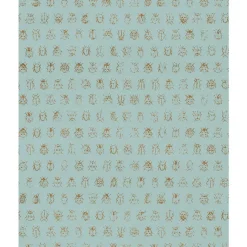 Clearance Brewster 375031 Flikker Turquoise Beetle Wallpaper