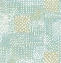 Best Brewster/ASP Flower Power Turquoise Patchwork Wallpaper
