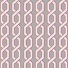 Clearance Brewster For Your Bath III Twist Pink Geometric Wallpaper