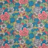 Best PKaufmann_inc/PK Forester Blooms Teal P/Kaufmann Fabric