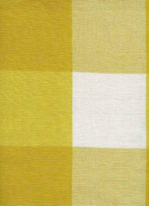 Discount Laura Kiran Four Inch Check 3163 White Yellow Fabric