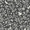 Clearance York Fox & Hare Straight Black Magnolia Home Vol. II Wallpaper