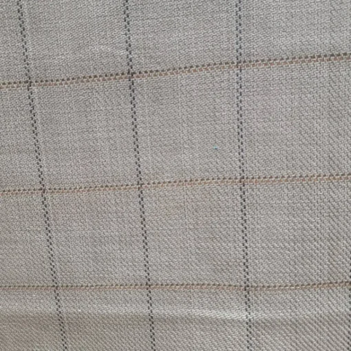 Best Stock/Heritage/Roth Frazier Gray Window Pane Plaid Roth Fabric