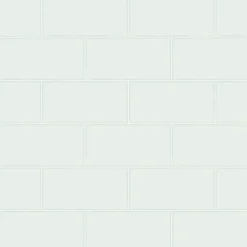 Clearance Brewster Freedom Mint Subway Tile Wallpaper