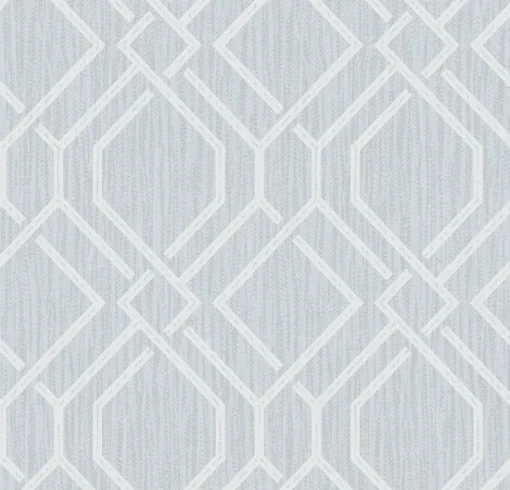 Best Brewster 4025-82522 Frege Light Blue Trellis Wallpaper
