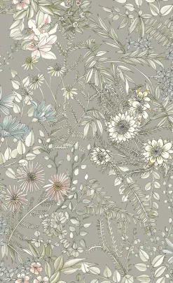 Discount Brewster/ASP 2821-12903 Full Bloom Beige Floral Wallpaper
