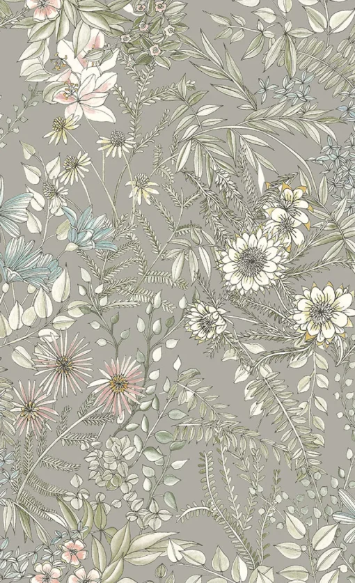Discount Brewster/ASP 2821-12903 Full Bloom Beige Floral Wallpaper
