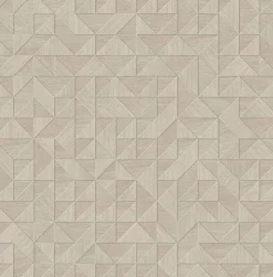 Best Brewster 2896-25329 Gallerie Grey Triangle Geometric Wallpaper