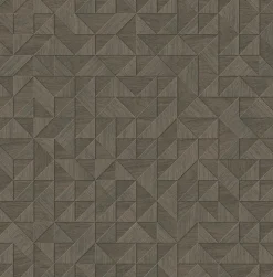 Hot Brewster/ASP 2908-25327 Gallerie Taupe Geometric Wood Wallpaper