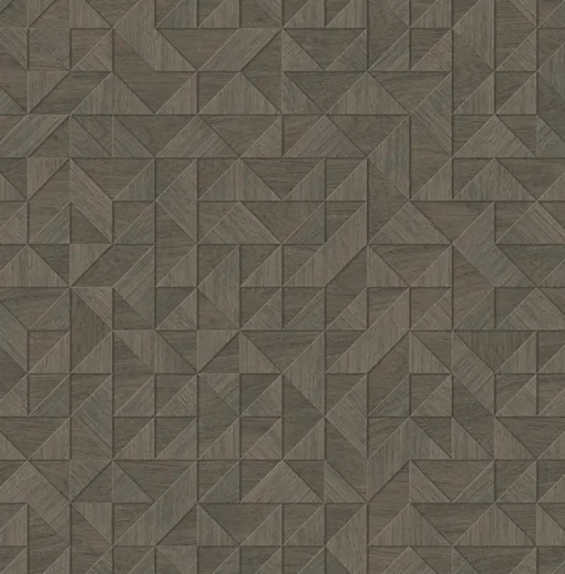 Hot Brewster/ASP 2908-25327 Gallerie Taupe Geometric Wood Wallpaper