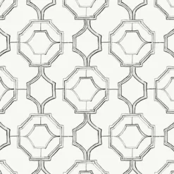 Sale Brewster/ASP 4081-26315 Gallina Charcoal Trellis Wallpaper