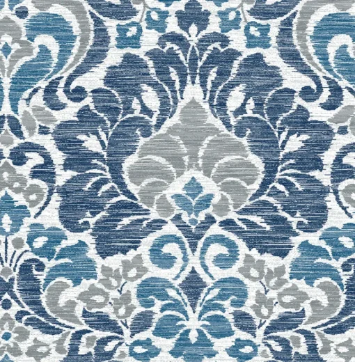 Sale Brewster/ASP Garden of Eden Blue Damask Wallpaper