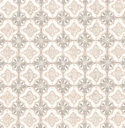Sale Brewster/ASP Geo Pink Quatrefoil Wallpaper