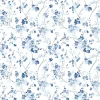 Fashion Brewster 3122-10902 Glinda Navy Floral Trail Wallpaper