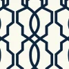 Best York GM7521 Navy Hourglass Trellis Wallpaper