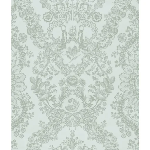 Fashion Brewster 375041 Grillig Mint Damask Wallpaper