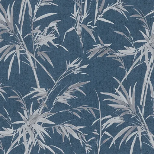 New Brewster 2979-37376-6 Hali Blue Fronds Wallpaper