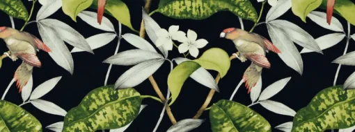 Clearance Covington Hello Polly 99 Onyx Fabric