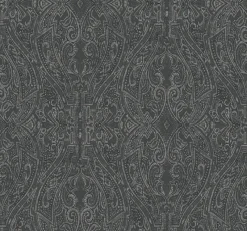 Best York HO2134 Black Ascot Damask Wallpaper