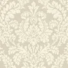 Clearance Brewster Honor Beige Damask Wallpaper