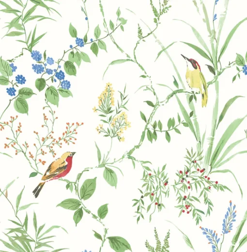 Online Brewster 2904-24173 Imperial Garden Green Botanical Wallpaper