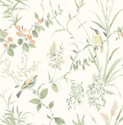 Sale Brewster 2904-24174 Imperial Garden Sage Botanical Wallpaper