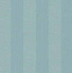 Best Brewster 2896-25309 Intrepid Blue Textured Stripe Wallpaper