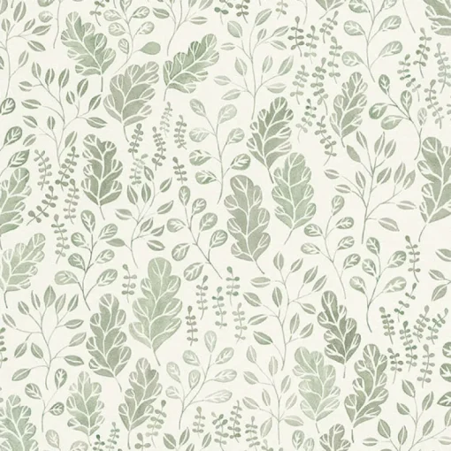 New Brewster/ASP 2948-27014 Isha Green Leaf Wallpaper