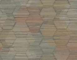 Best Brewster/ASP 2949-60515 Jabari Brown Geometric Faux Grasscloth Wallpaper