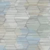Outlet Brewster/ASP 2949-60512 Jabari Light Blue Geometric Faux Grasscloth Wallpaper