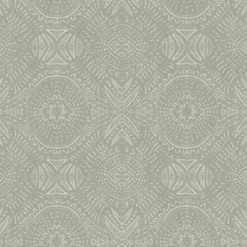 Hot Brewster 3118-12662 Java Beige Medallion Wallpaper