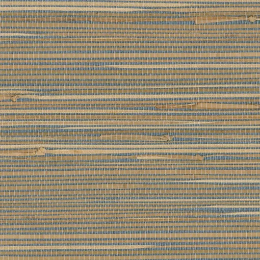 Discount Brewster 4018-0002 Jissai Mariner Blue Grasscloth Wallpaper