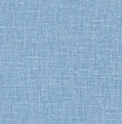 Sale Brewster/ASP 2903-25873 Jocelyn Blue Faux Linen Wallpaper
