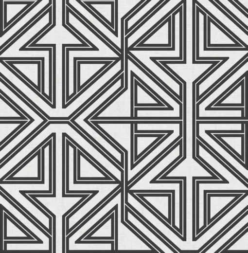 Online Brewster/ASP 2975-26231 Kachel Black Geometric Wallpaper