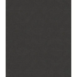 Sale Brewster 376066 Kairo Chocolate Geometric Wallpaper