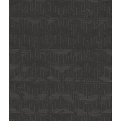 Sale Brewster 376066 Kairo Chocolate Geometric Wallpaper