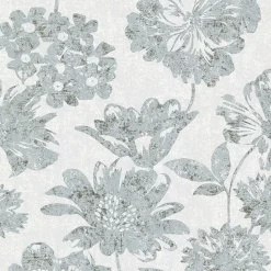 Fashion Brewster/ASP 4019-86458 Kala Light Blue Floral Wallpaper