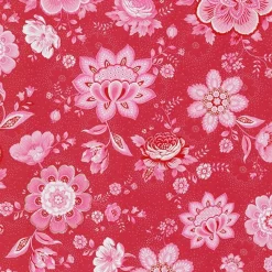 Hot Brewster Kali Red Folklore Chintz Wallpaper