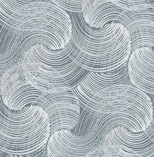 Sale Brewster/ASP 2964-25905 Karson Blue Swirling Geometric Wallpaper