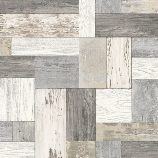 New Brewster/ASP 2922-25383 Keaton Neutral Distressed Wood Wallpaper