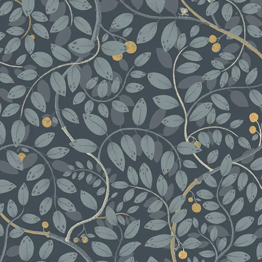 Discount Brewster/ASP 2932-65106 Kirke Blue Leafy Vines Wallpaper